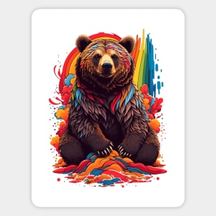 Rainbow Bear Magnet